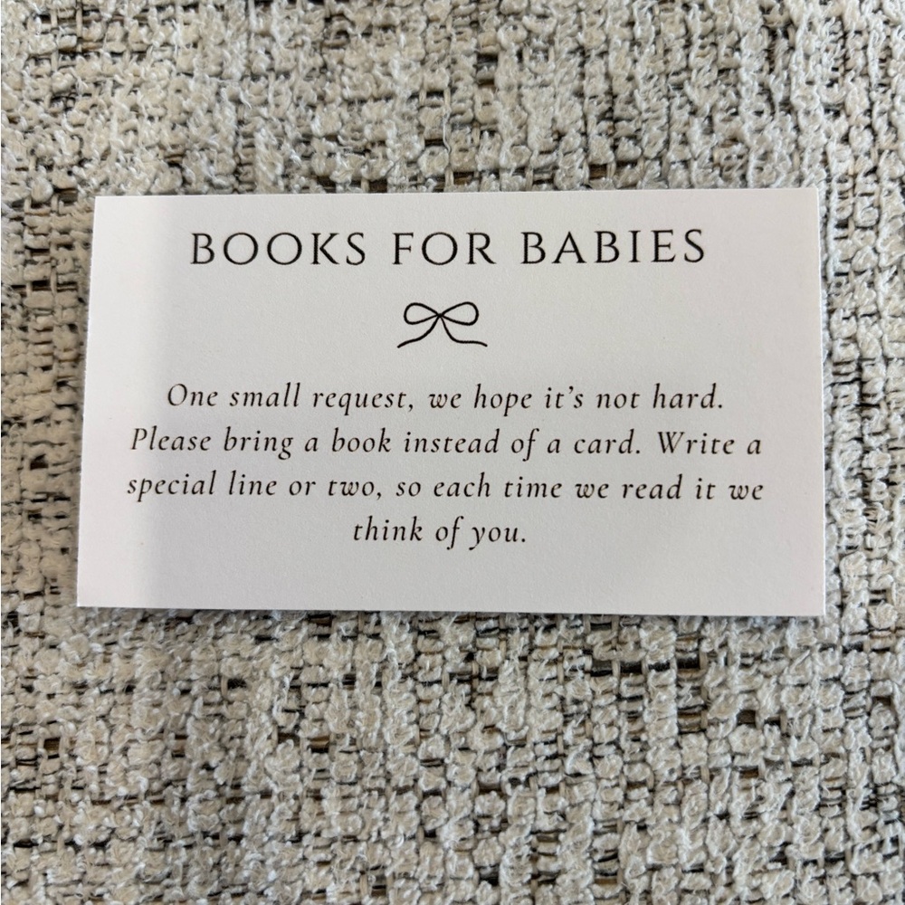 Baby Shower ‘Diaper Raffle’ & ‘Books for Babies'